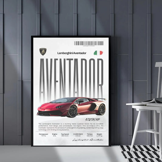 Lamborghini Aventador - Olasz Szupersportautó Poszter