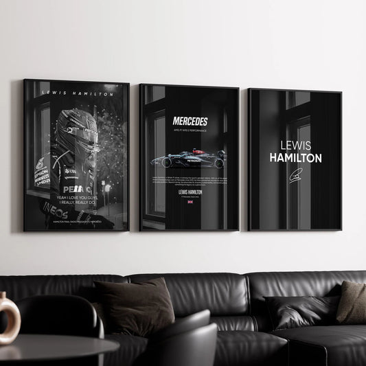Lewis Hamilton - The Mercedes Era - Búcsúcsomag (3 db Prémium Poszter)