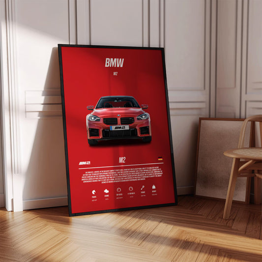 BMW M2 - Red Beast - Technical Art Poszter