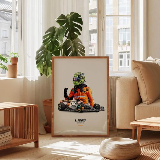 Lando Norris - The Young Star - F1 Portré Poszter