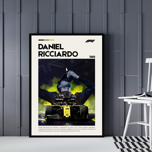 Daniel Ricciardo - The Honey Badger - F1 Művészposzter