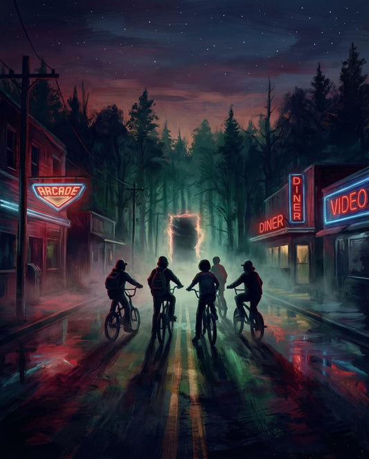 A Portál Kapujában - Synthwave Poszter