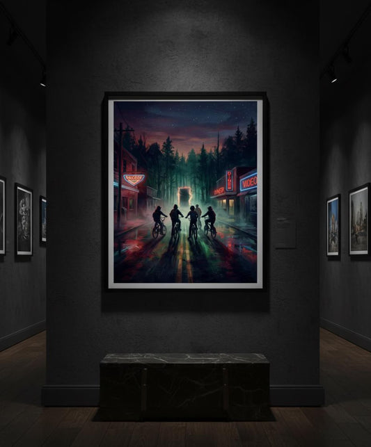 A Portál Kapujában - Synthwave Poszter